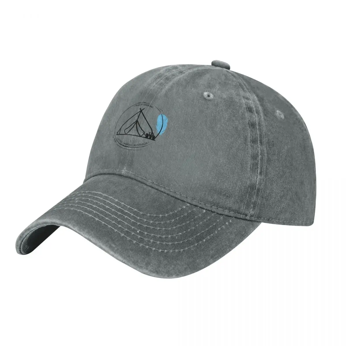 Outdoor Camping Australia - NSW text Design-Ladies Camping Australia Baseball