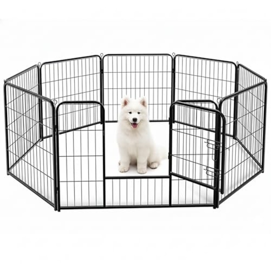 Outdoor Camping Dog Fence - Dog Playpen 32 Inch 8 Panels