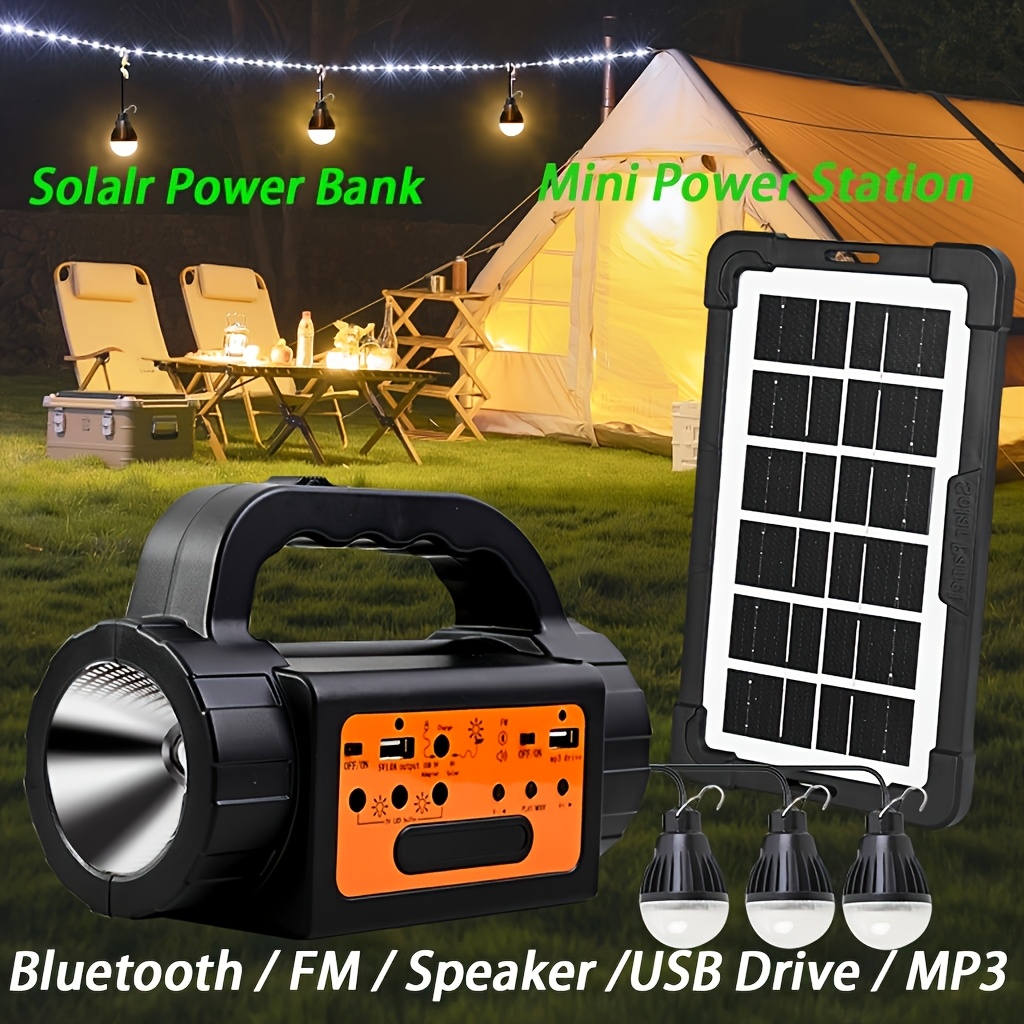 Battery Outdoor Camping - Solar Rechargeable Camping Lights Outdoor, Powered