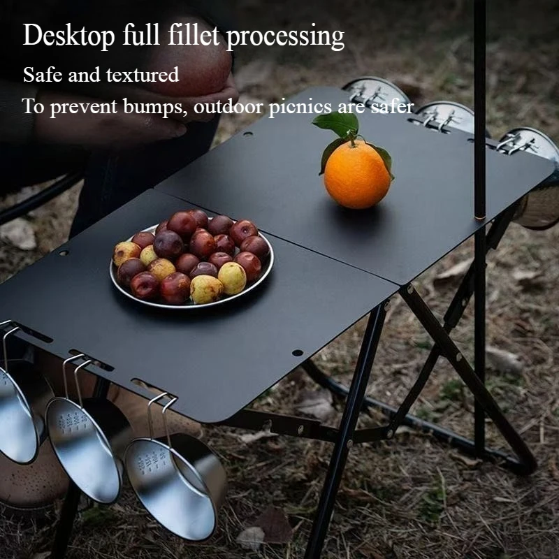 Outdoor Camping Table Foldable - Portable Folding Camping Table,Stainless Steel Outdoor
