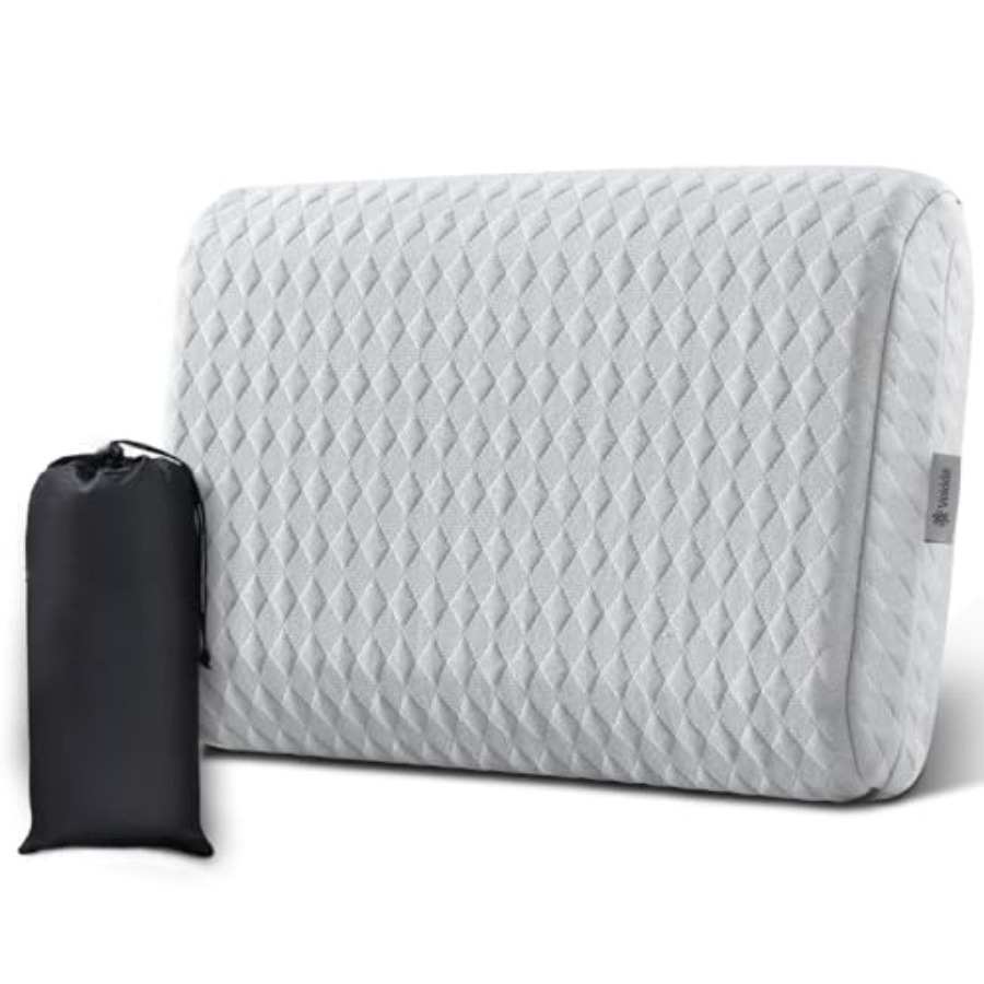 Camp Pillow Compressible - Travel Pillow with Memory Foam Portable