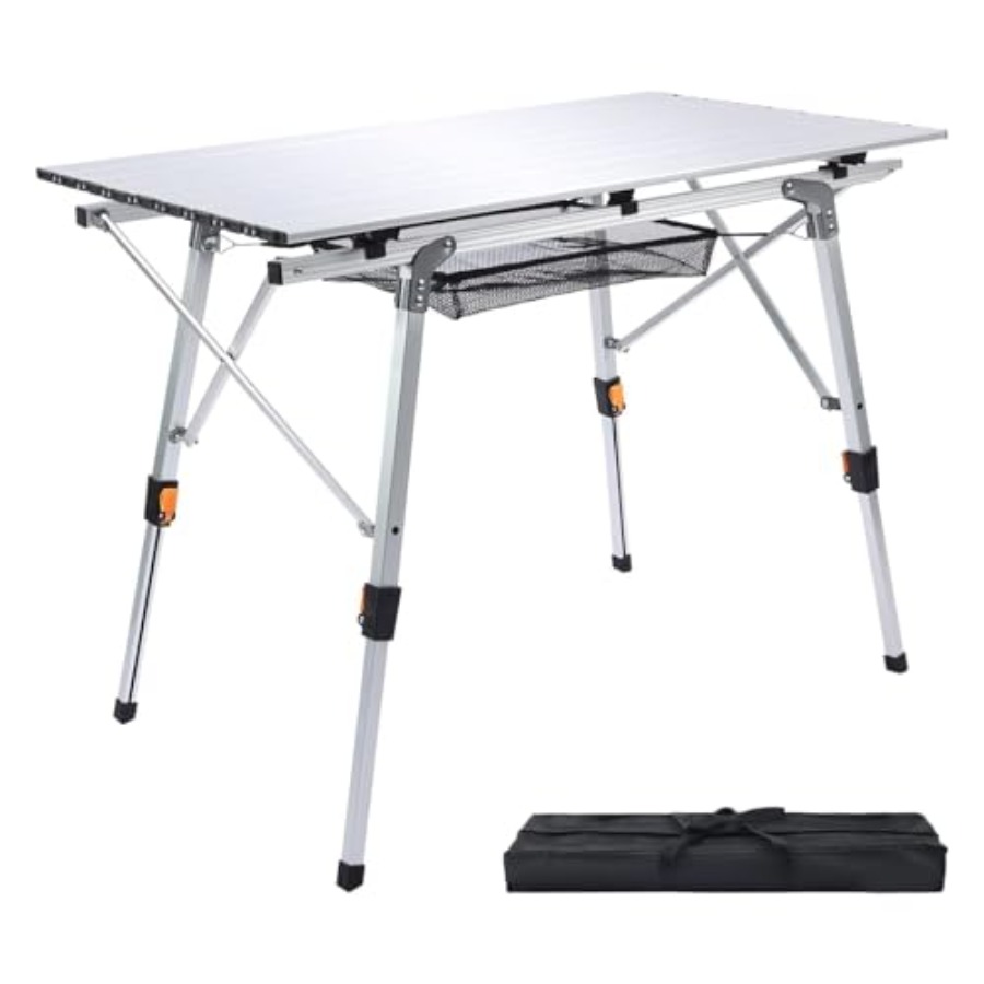 Outdoor Camping Table Foldable - Outdoor camping table with adjustable aluminum