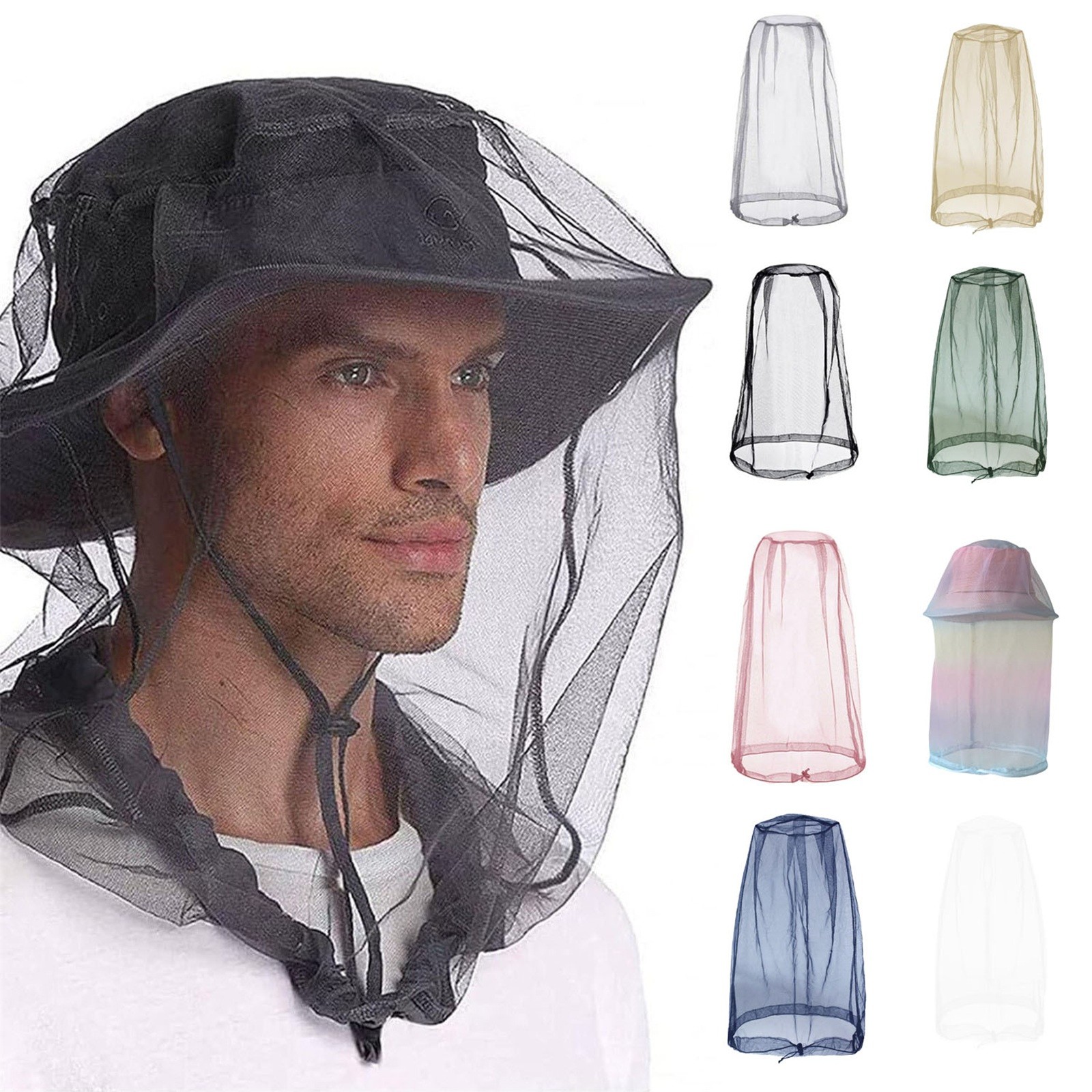 Outdoor Yurt Camping - Outdoor Mosquito Head Mesh Nets, Gardening
