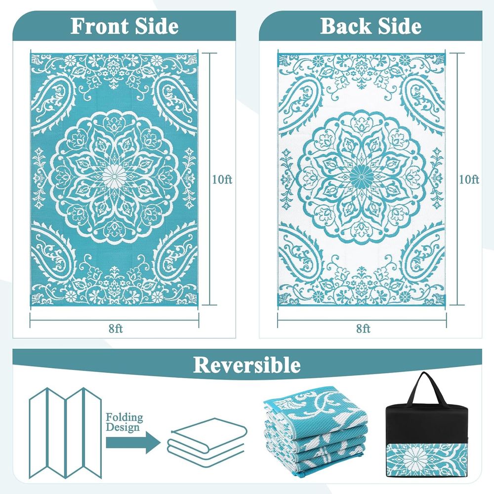 Outdoor Reversible Plastic Rug - Outdoor Camping Rugs 8X10 ulasan dan harga