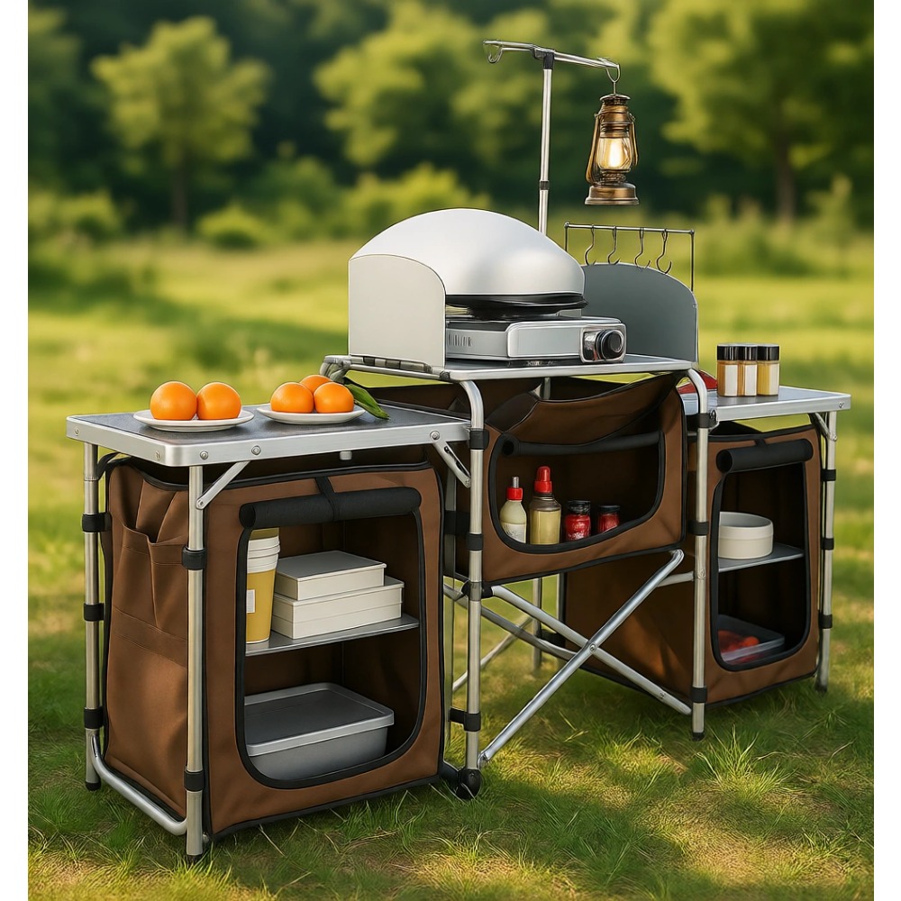 Folding Camping Kitchen Table  - Outdoor Camping Kitchen Setup ulasan dan harga
