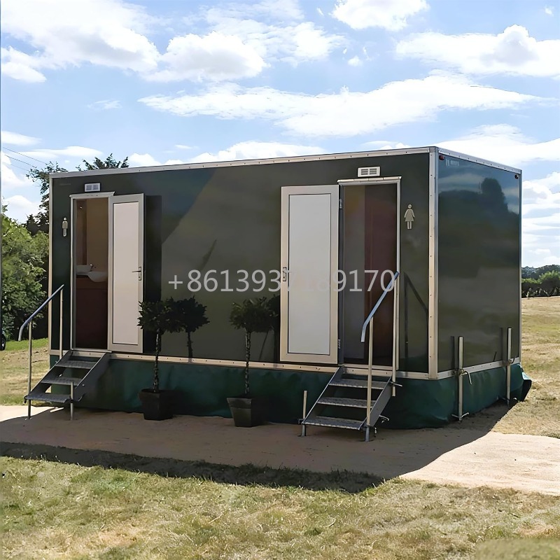 Mobile Toilet Trailer with Bas - Outdoor Camping Shower ulasan dan harga