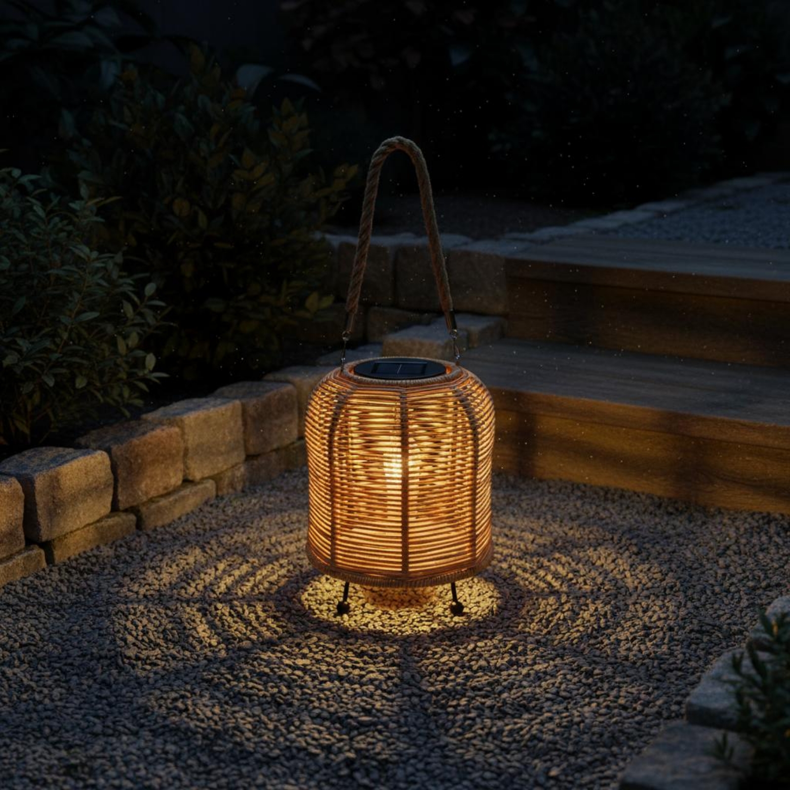 Handwoven Solar Lantern Braide - Battery Outdoor Camping ulasan dan harga