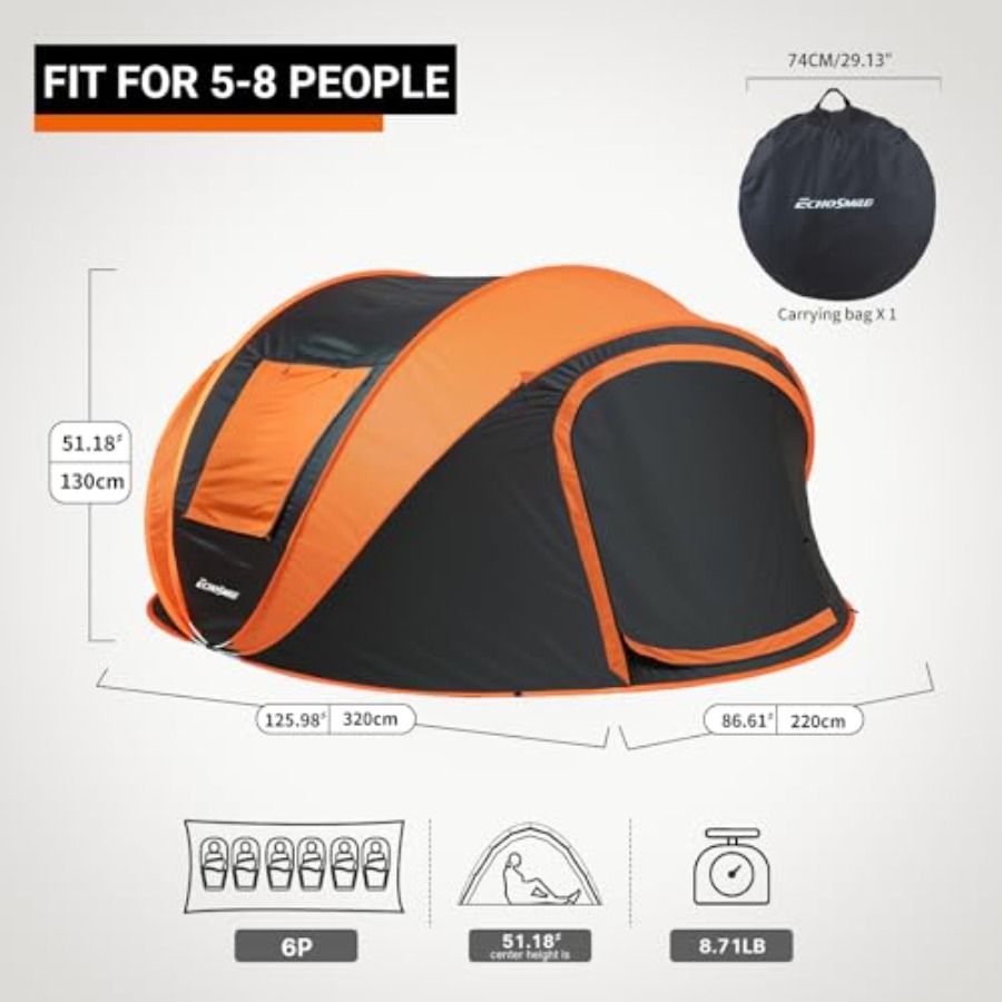 Pop Up Camping Tent for outdoo - Outdoor Camping Dome ulasan dan harga