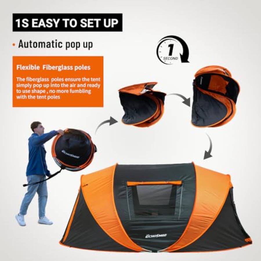 Pop Up Camping Tent for outdoo - Outdoor Camping Dome ulasan dan harga