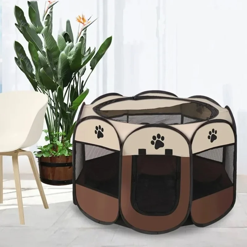 Portable Foldable Pet Cage Oct - Outdoor Camping Dog Fence ulasan dan harga