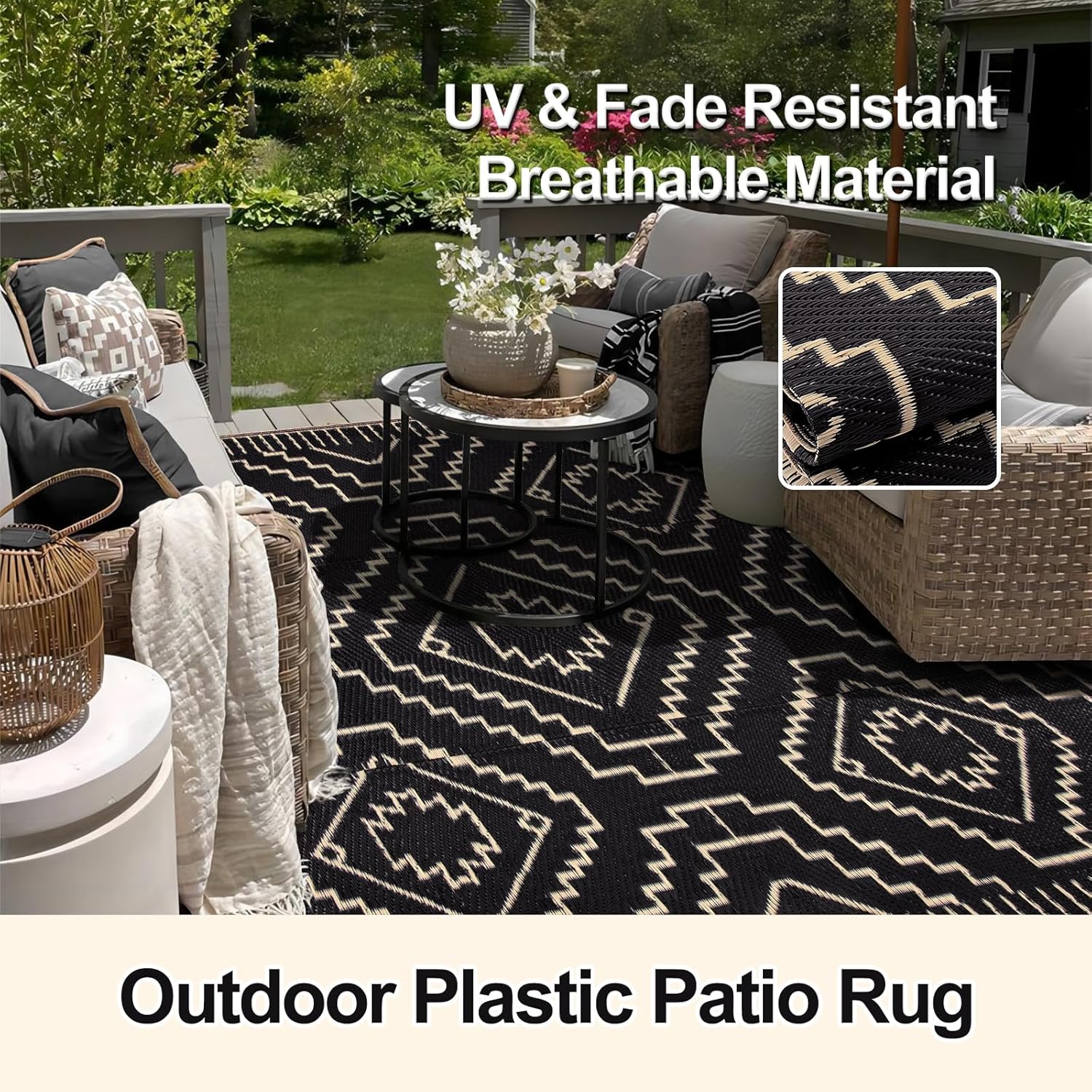 8x10 Outdoor Rug, Large Waterp - Outdoor Camping Rugs 8X10 ulasan dan harga
