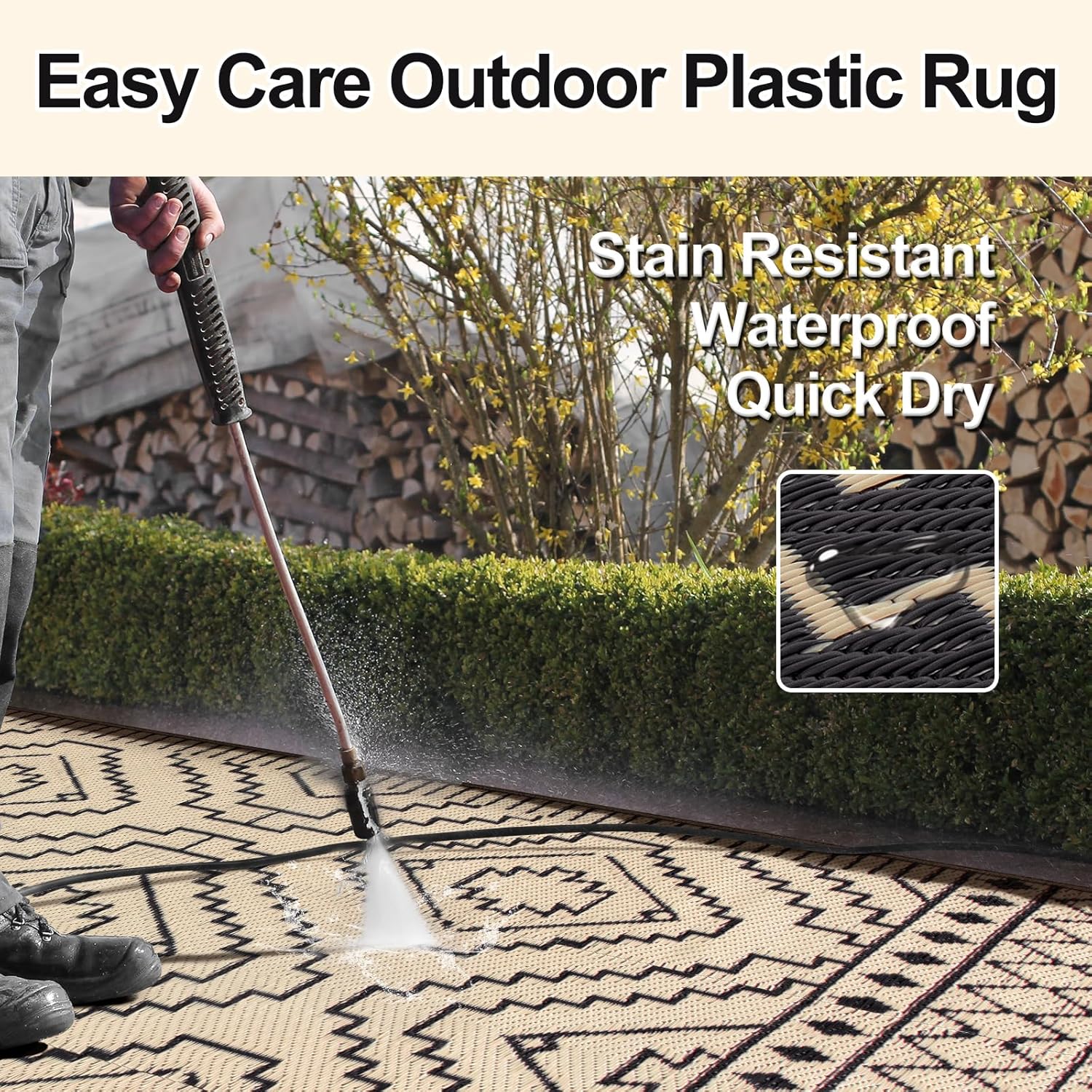 8x10 Outdoor Rug, Large Waterp - Outdoor Camping Rugs 8X10 ulasan dan harga