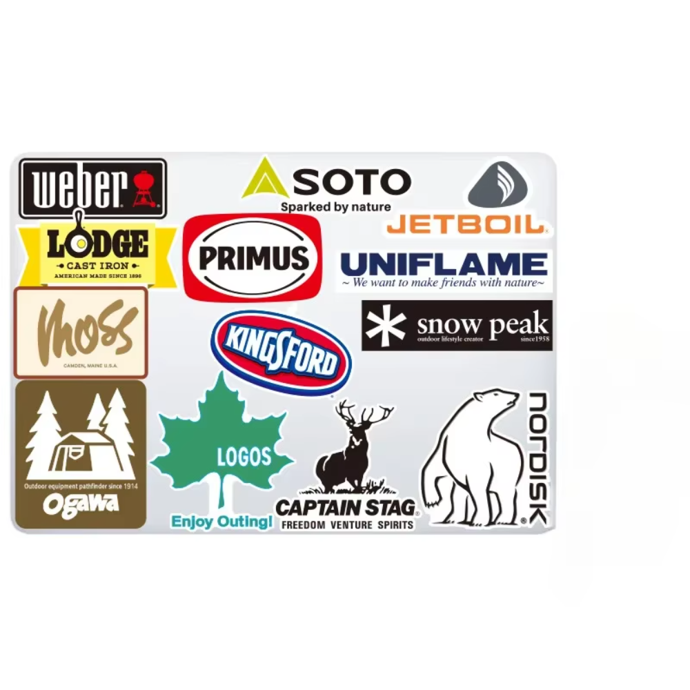 20Pcs Outdoor Stickers Pack Ca - Outdoor Camping Brands ulasan dan harga