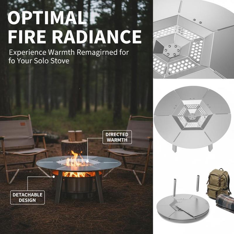 Fireplace Radiant Plate 20 inc - Outdoor Camping Burner ulasan dan harga