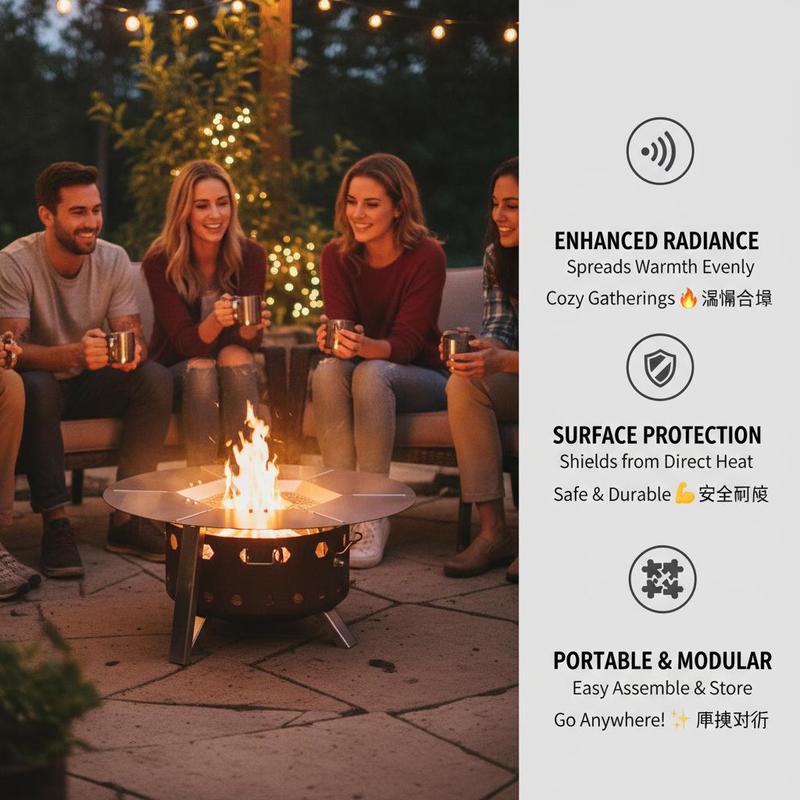 Fireplace Radiant Plate 20 inc - Outdoor Camping Burner ulasan dan harga