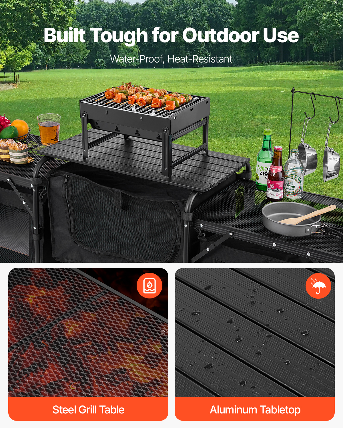 SucceBuy Camping Kitchen Table - Outdoor Camping Kitchen Setup ulasan dan harga