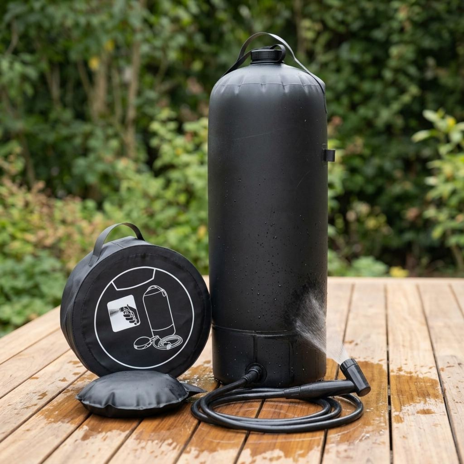 Inflatable Shower Container wi - Outdoor Camping Shower ulasan dan harga