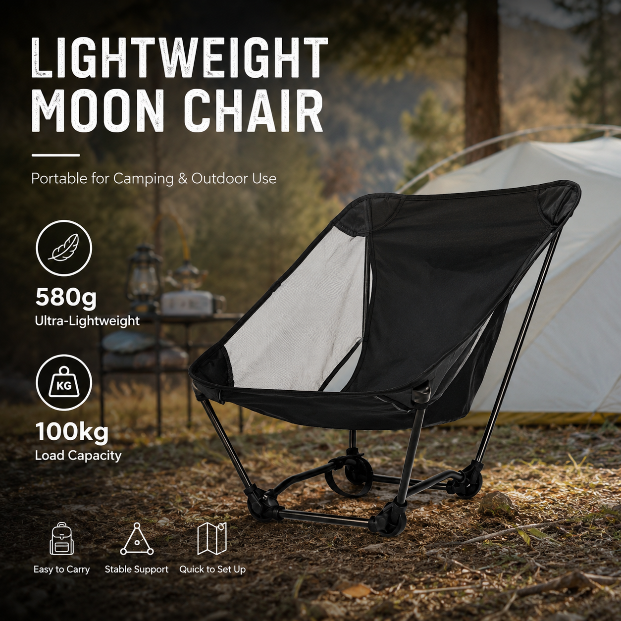 Portable Off Ground Folding Mo - Outdoor Camping Chairs Folding ulasan dan harga