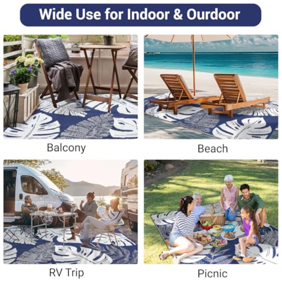 Outdoor Patio Rug 8x10, Waterp - Outdoor Camping Rugs 8X10 ulasan dan harga