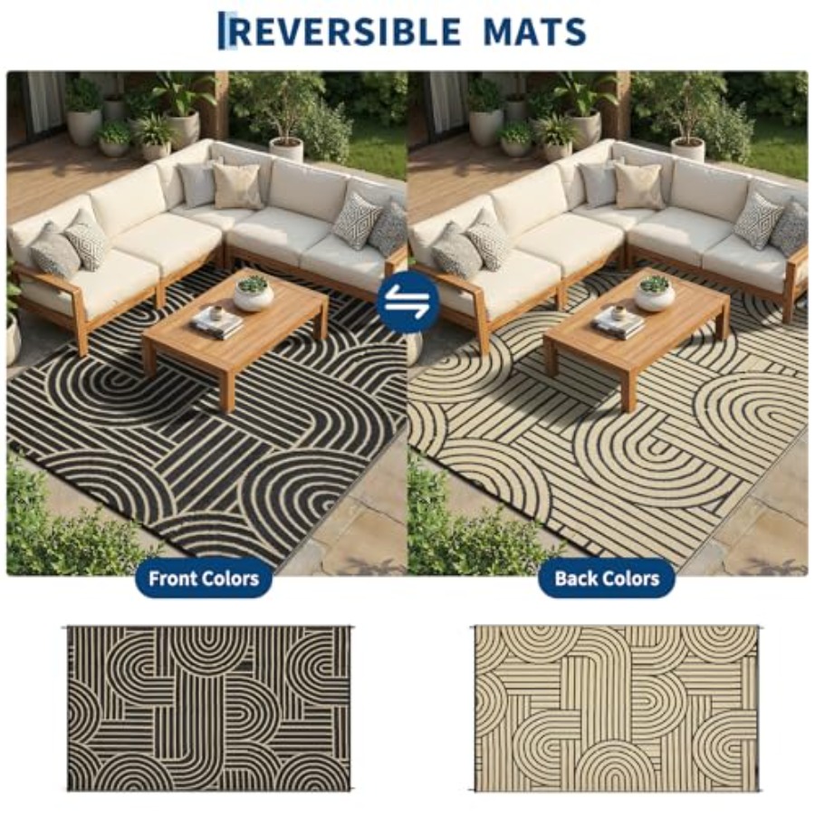 Reversible Rainbow Outdoor Rug - Outdoor Camping Rugs 8X10 ulasan dan harga