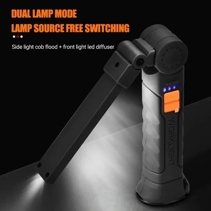 Portable COB LED Flashlight US - Battery Outdoor Camping ulasan dan harga