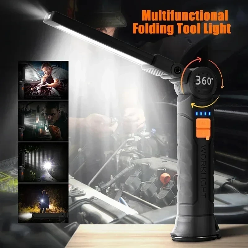 Portable COB LED Flashlight US - Battery Outdoor Camping ulasan dan harga