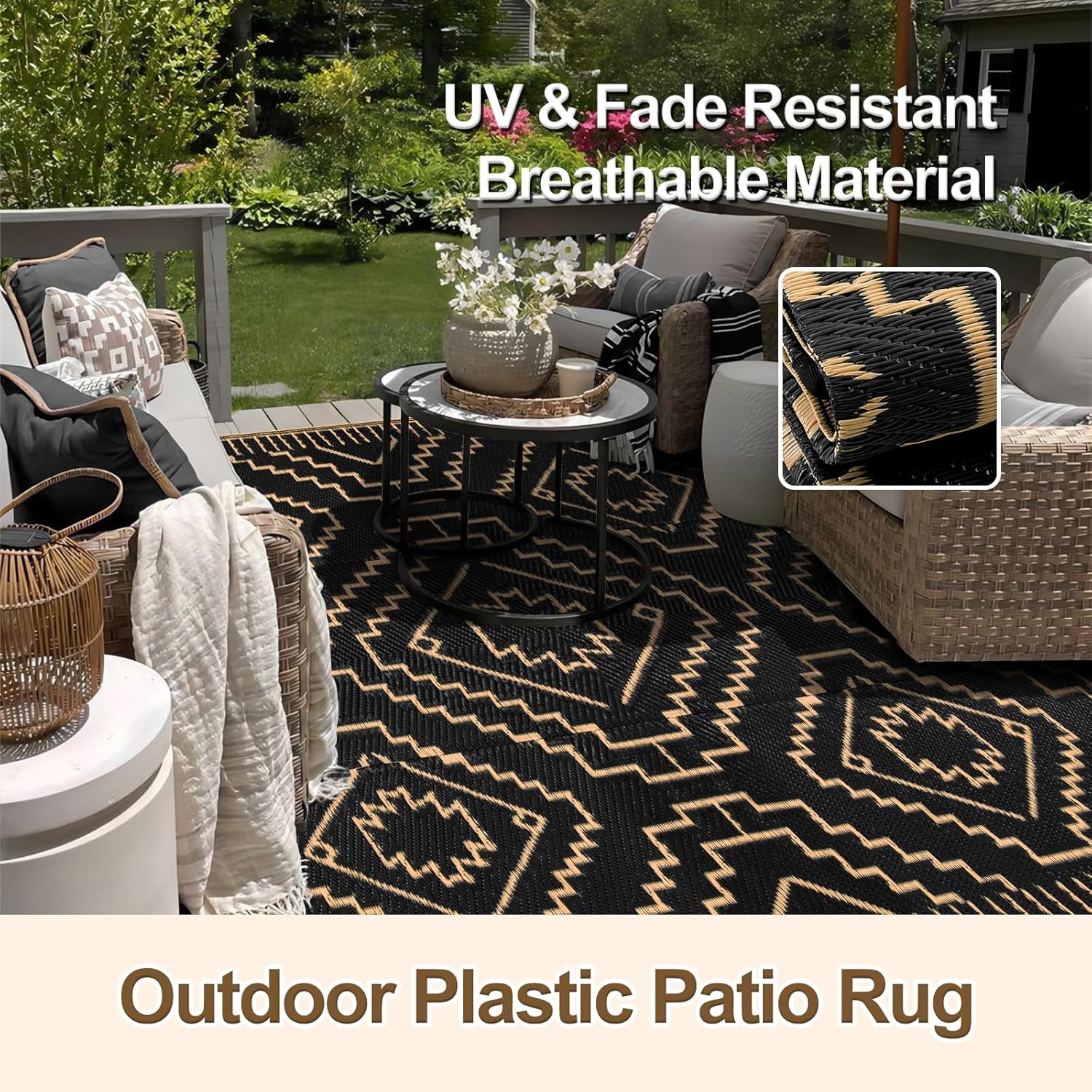 8x10 Outdoor Rug, Large Waterp - Outdoor Camping Rugs 8X10 ulasan dan harga