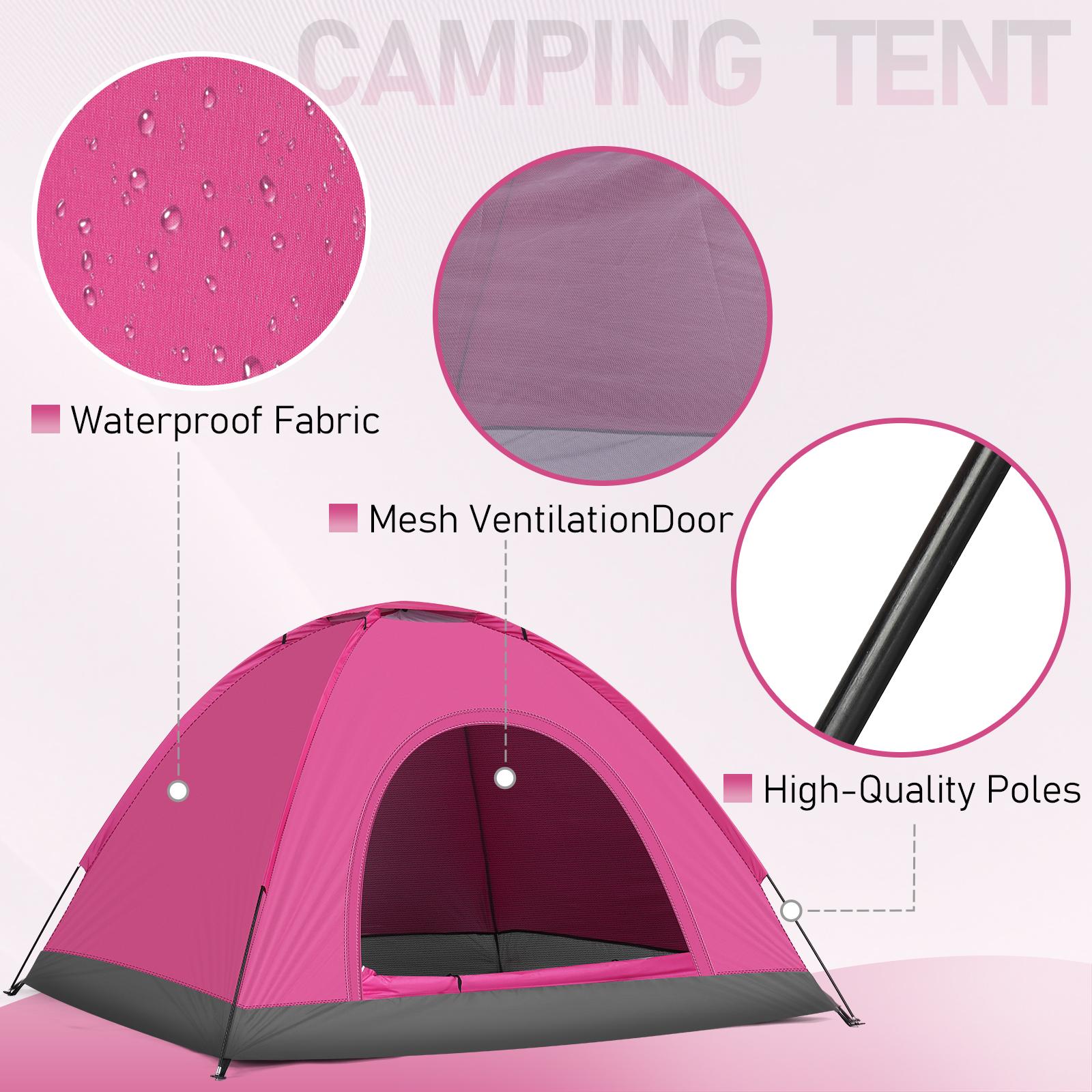 3 4 Person Camping Dome Tent W - Outdoor Camping Dome ulasan dan harga