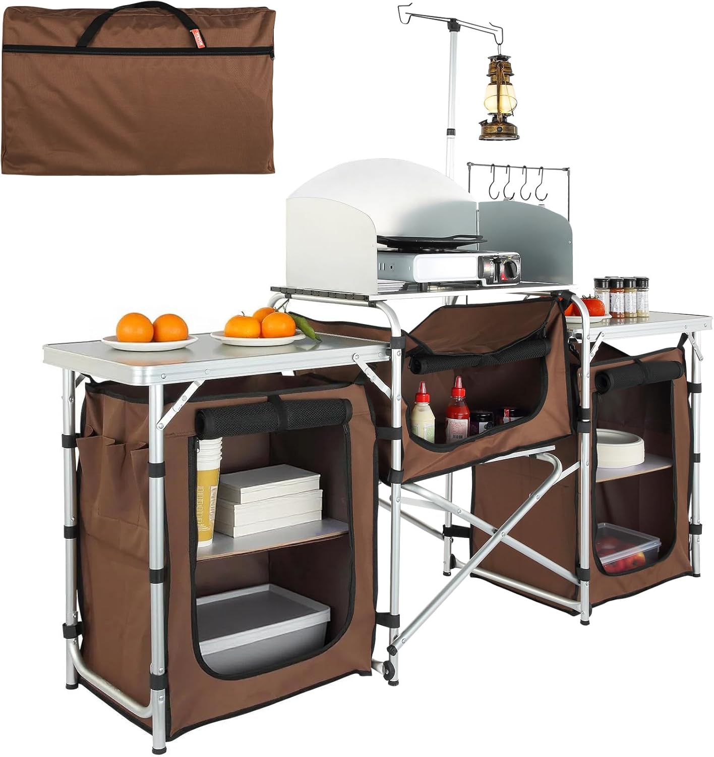 Folding Camping Kitchen Table  - Outdoor Camping Kitchen Setup ulasan dan harga