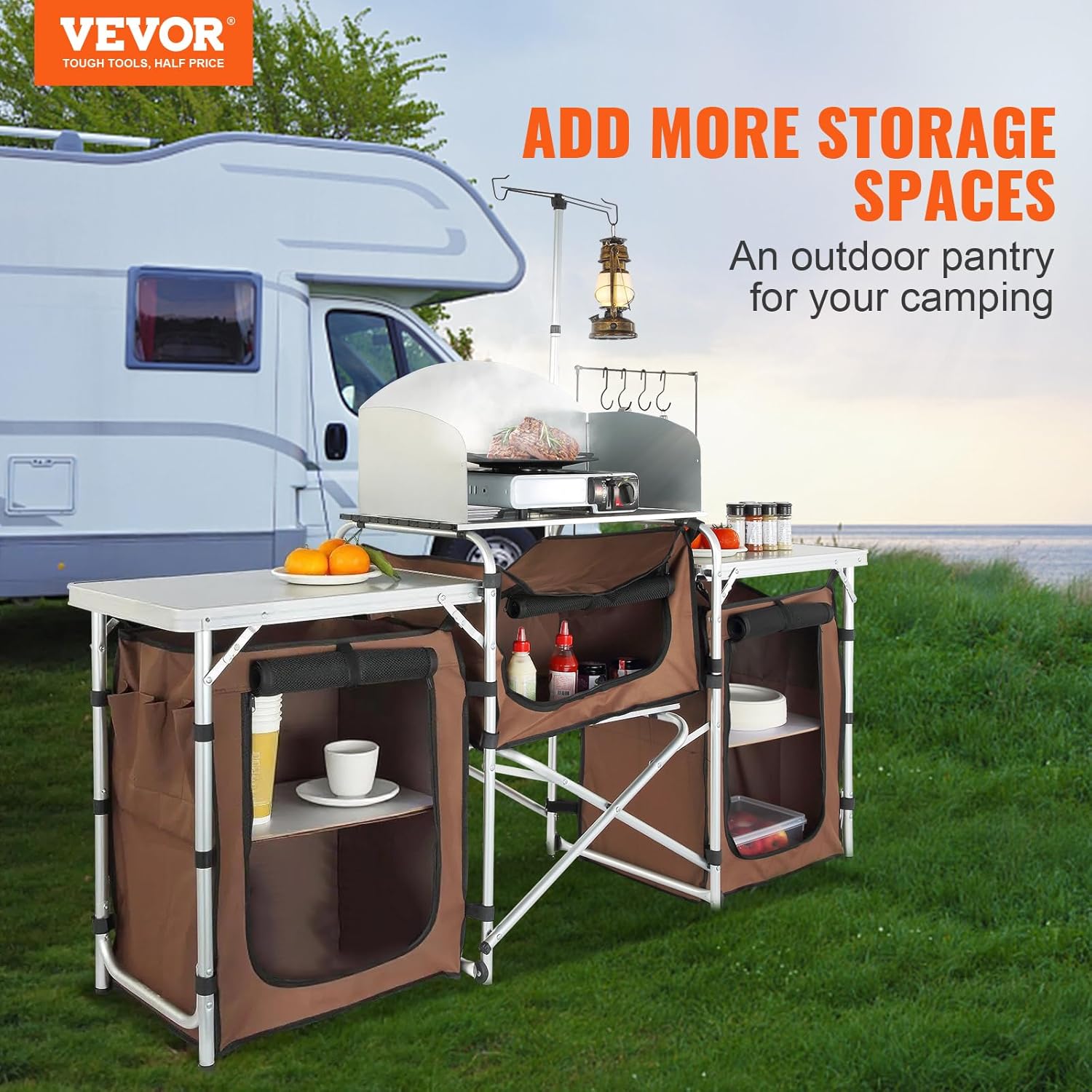 Folding Camping Kitchen Table  - Outdoor Camping Kitchen Setup ulasan dan harga