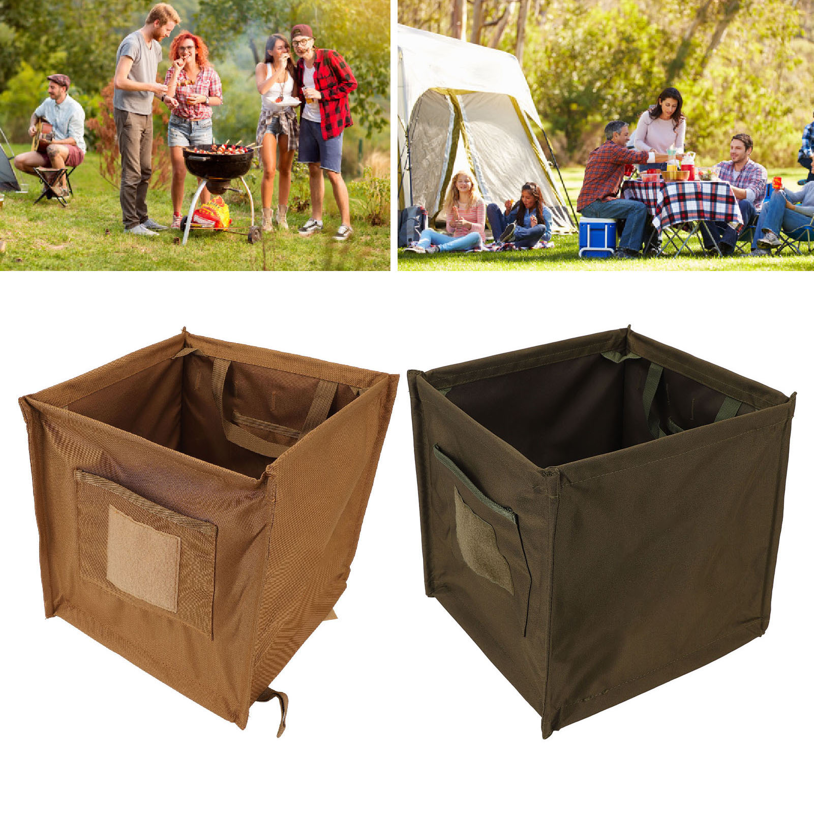 Outdoor Foldable Trash Can 33L - Outdoor Camping Bin ulasan dan harga
