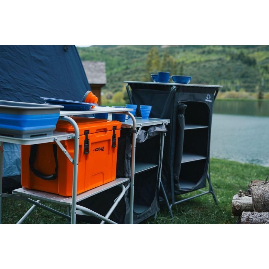 Deluxe Roll Top Kitchen Table  - Outdoor Camping Kitchen Setup ulasan dan harga