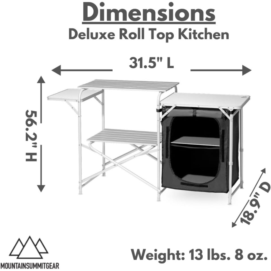 Deluxe Roll Top Kitchen Table  - Outdoor Camping Kitchen Setup ulasan dan harga