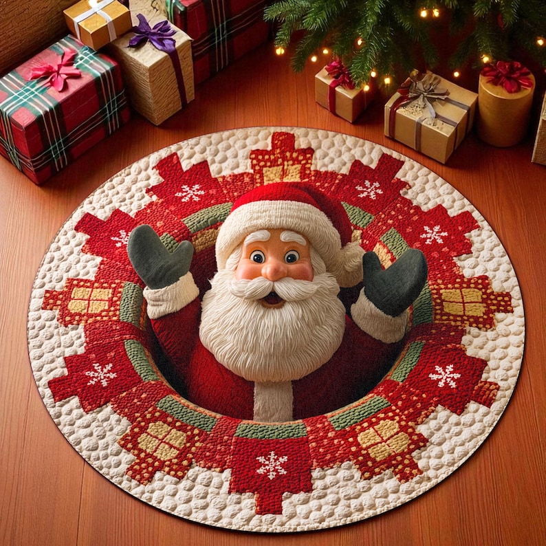 Christmas Santa Claus Round Do - Outdoor Camping Decor Ideas ulasan dan harga