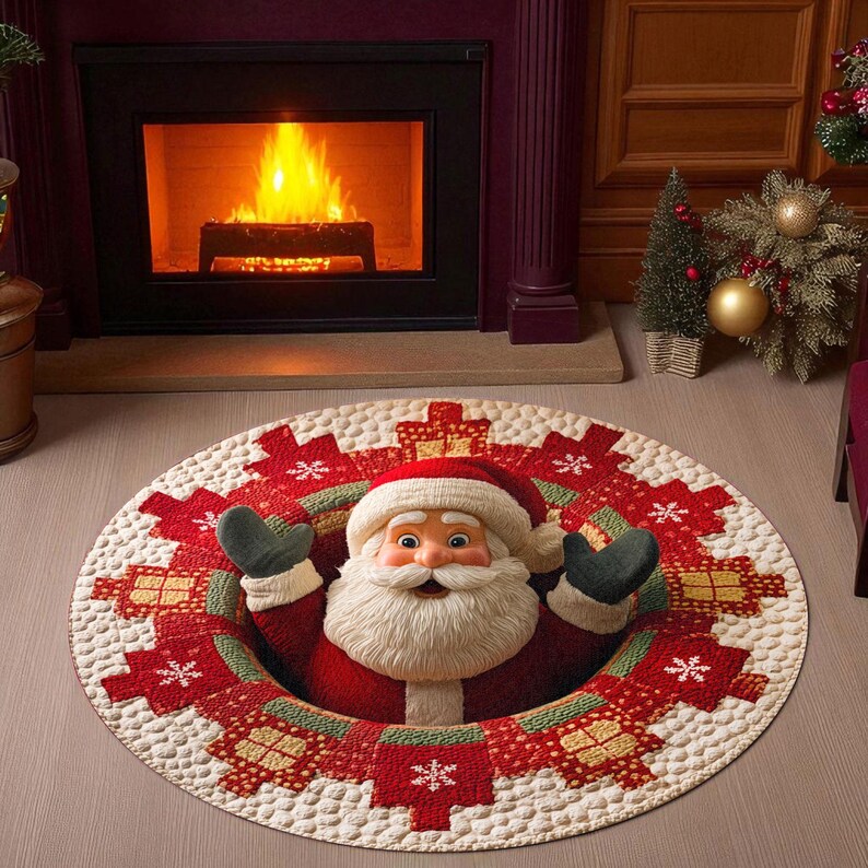 Christmas Santa Claus Round Do - Outdoor Camping Decor Ideas ulasan dan harga