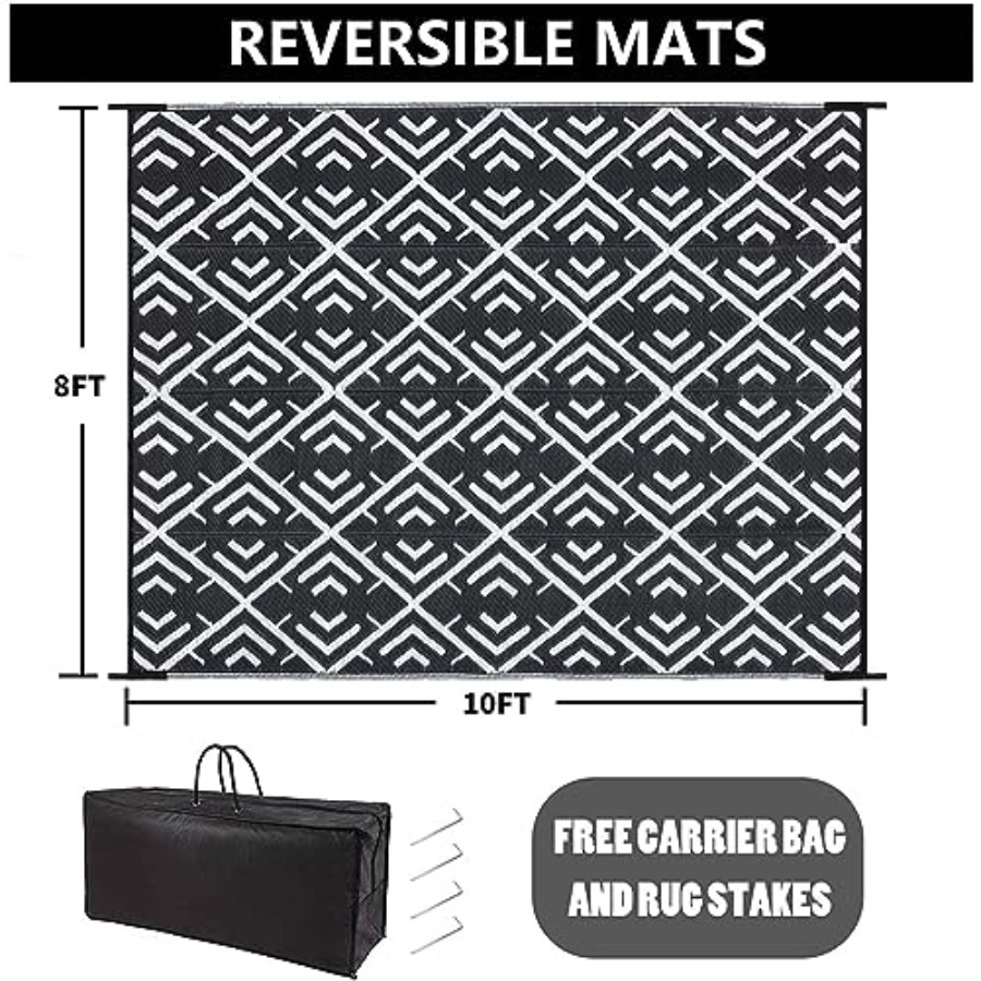 RV outdoor rug waterproof mat  - Outdoor Camping Rugs 8X10 ulasan dan harga