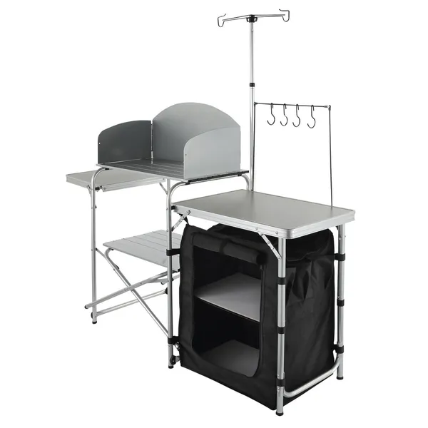 Camping Kitchen Table, Folding - Outdoor Camping Kitchen Setup ulasan dan harga