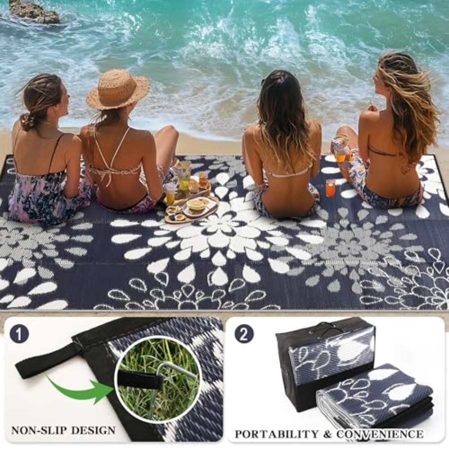 Outdoor 8x10 ft waterproof pat - Outdoor Camping Rugs 8X10 ulasan dan harga