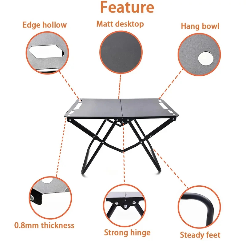 Foldable Portable Camping Tabl - Outdoor Camping Table Foldable ulasan dan harga