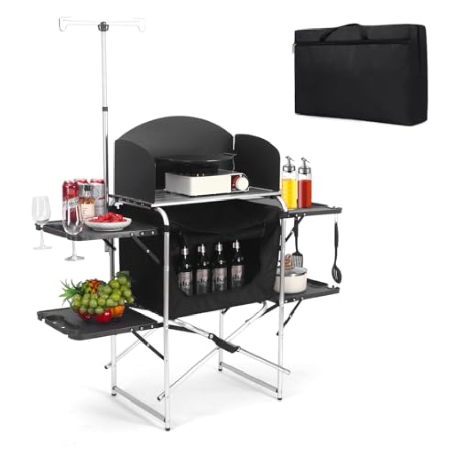 Camping Kitchen Table for Outd - Outdoor Camping Kitchen Setup ulasan dan harga