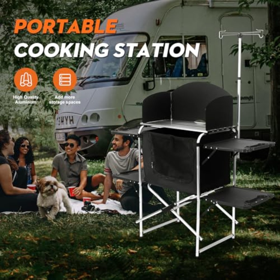 Camping Kitchen Table for Outd - Outdoor Camping Kitchen Setup ulasan dan harga