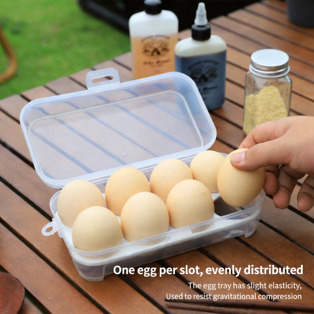 Portable Egg Holder Box Shockp - Outdoor Camping Bin ulasan dan harga