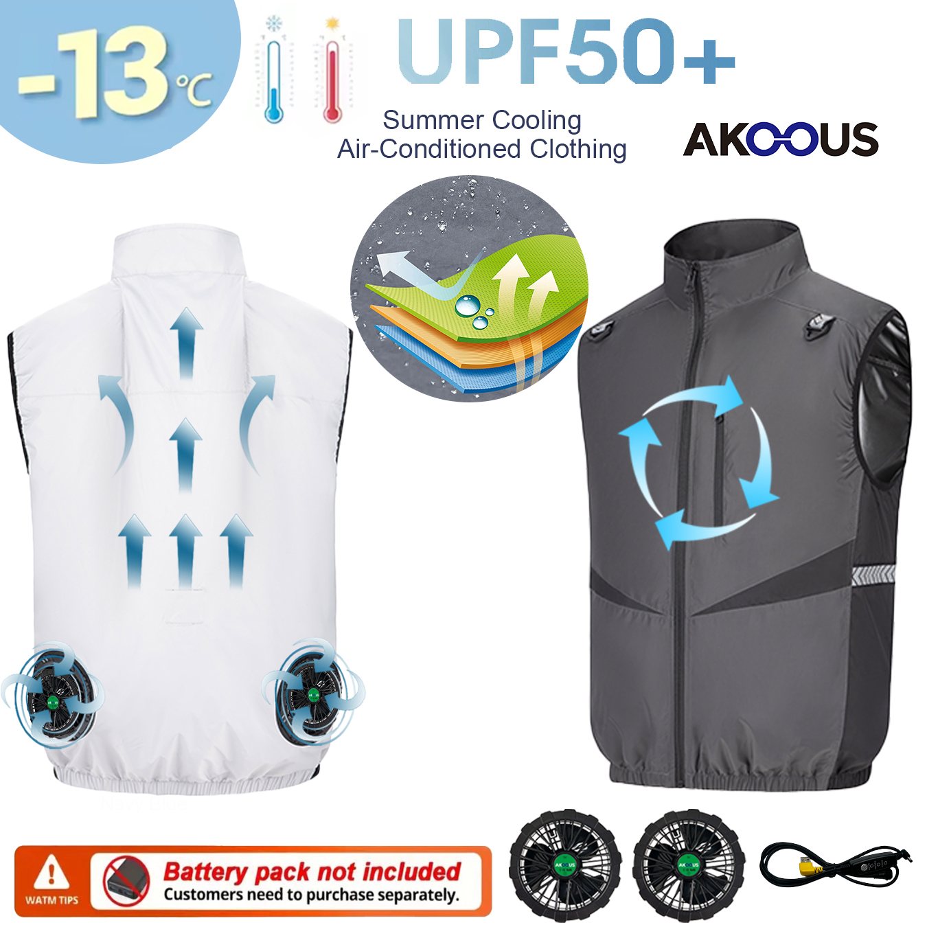 12V/5V USB Men Cooling Fan Ves - Outdoor Camping Air Conditioner ulasan dan harga