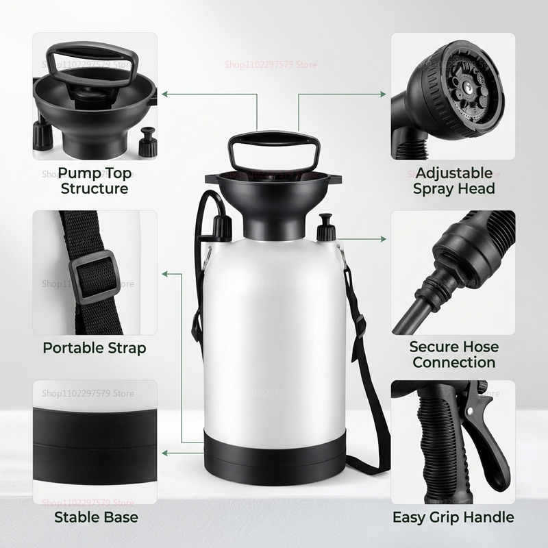 Portable Camping Shower 5L Man - Outdoor Camping Shower ulasan dan harga