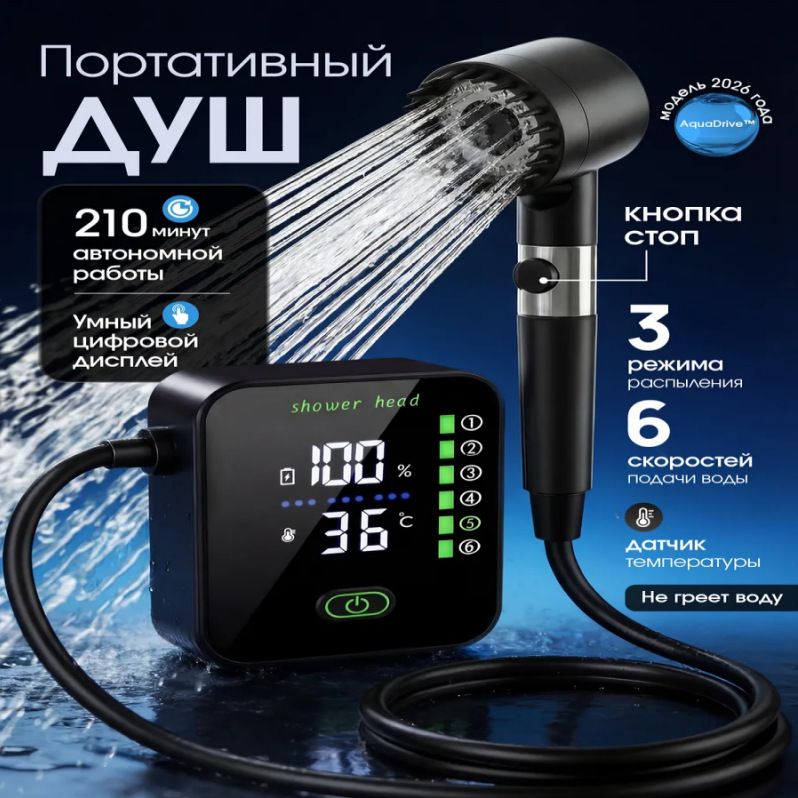 New 6-Speed Portable Outdoor S - Outdoor Camping Shower ulasan dan harga