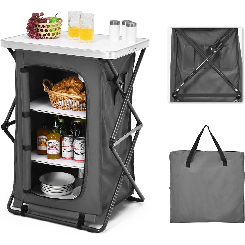 Portable 35 Outdoor Camping Ki - Outdoor Camping Kitchen Setup ulasan dan harga