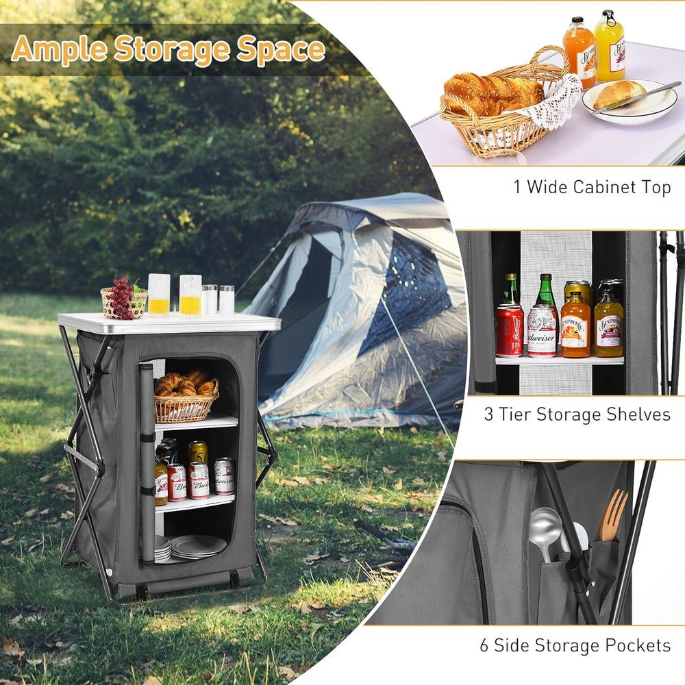 Portable 35 Outdoor Camping Ki - Outdoor Camping Kitchen Setup ulasan dan harga