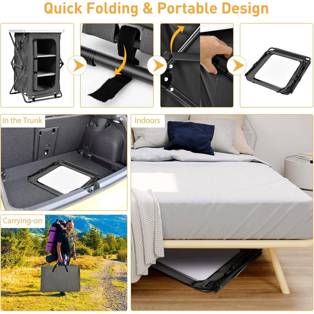 Portable 35 Outdoor Camping Ki - Outdoor Camping Kitchen Setup ulasan dan harga