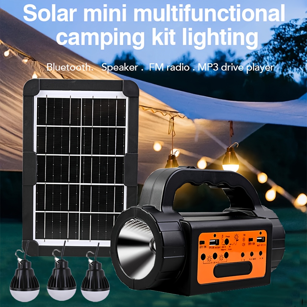 Solar Rechargeable Camping Lig - Battery Outdoor Camping ulasan dan harga