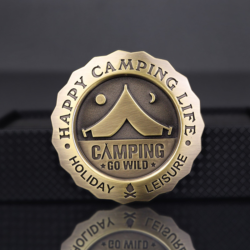 3D Camping Car Badge Alloy Met - Outdoor Camping Logo ulasan dan harga